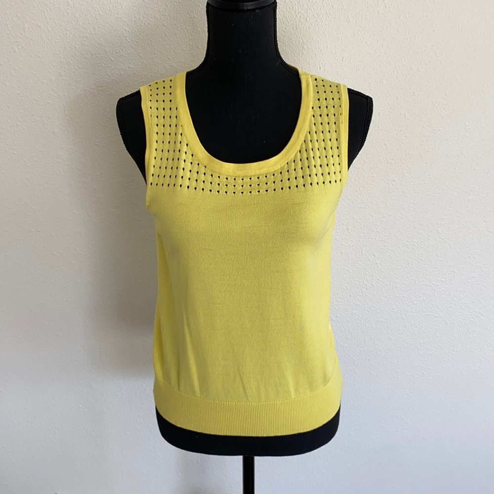 Sleeveless Yellow Sweater